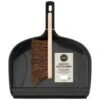 Heavy Duty Dustpan & Bassine Brush Set - Black -Addis Homedecor Store 393245 heavy duty dustpan and bassine brush set black