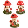 B&M Assorted Mushroom House Ornament With Glowing Solar Light 1 B&M Assorted Mushroom House Ornament With Glowing Solar Light -Addis Homedecor Store 393429 mushroom house ornament with glowing solar light group