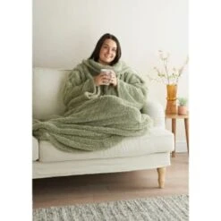 Home Essentials Teddy TV Blanket - Sage 11 Home Essentials Teddy TV Blanket - Sage -Addis Homedecor Store 393430 home essentials teddy tv blanket sage