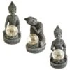 B&M Assorted Sitting Solar Buddha Garden Ornament -Addis Homedecor Store 393441 sitting buddha garden ornament with solar crackle ball group