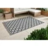 B&M Large Outdoor Rug 1.2 X 1.8m - Black -Addis Homedecor Store 393557 outdoor rug black aztec