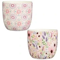 B&M Boho Garden Ceramic Plant Pots 3pk - Flowers -Addis Homedecor Store 393644 3pk boho garden ceramic plant pots group
