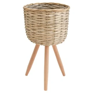 B&M Woven Washed Planter On Legs 3 B&M Woven Washed Planter On Legs