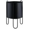 B&M New York Planter In Stand - Black -Addis Homedecor Store 393670 new york small planter in stand black