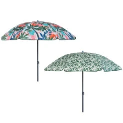 B&M Superbloom Sun Printed Parasol 1.8m - Leaf -Addis Homedecor Store 393761 superbloom sun 1 8m printed parsasol group