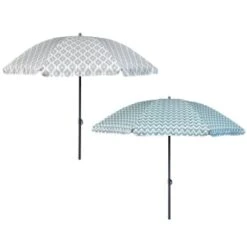B&M Ocean Air Printed Parasol 1.8m - Geo -Addis Homedecor Store 393762 ocean air 1 8m printed parsasol group