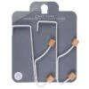 B&M Wood Double Over The Door Hooks 2pk -Addis Homedecor Store 393905 2pk wood double over the door hooks