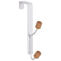 B&M Wood Double Over The Door Hooks 2pk -Addis Homedecor Store 393905 2pk wood double over the door hooks 3