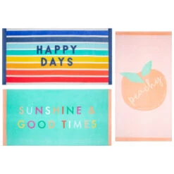 B&M Adult's Beach Towel - Sunshine & Good Times -Addis Homedecor Store 393919 adult slogan beach towel group 2
