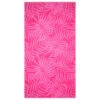 B&M Oversized Jacquard Beach Towel - Pink Tropical