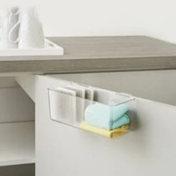 B&M Overdoor Caddy With Hanging Hooks -Addis Homedecor Store 393933 overdoor drawer clear caddy with hanging hooks