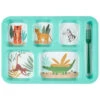 B&M Little Safari Large Kids Platter - Blue -Addis Homedecor Store 394214 large kids platter boys