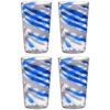B&M Ocean Air Swirl Tumblers 4pk -Addis Homedecor Store 394244 4pk ocean swirl tumblers
