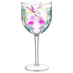 B&M Flamingo Wine Glass