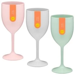 B&M Simply Summer Wine Glass - Grey -Addis Homedecor Store 394256 colour wine glass group