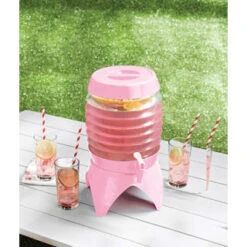 B&M Collapsible Drinks Dispenser 5.4L - Pink -Addis Homedecor Store 394280 colaspable drink dispenser pink 3
