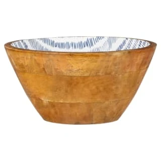 B&M Ocean Air Wooden Bowl - Stripes 3 B&M Ocean Air Wooden Bowl - Stripes