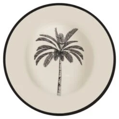 B&M Urban Print Picnic Bowl - Palm Tree