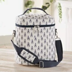 B&M Ocean Print Cooler Bag - White -Addis Homedecor Store 394307 ocean print cooler bag white