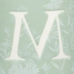 B&M Floral Alphabet Mug (Assorted) -Addis Homedecor Store 394397 floral alphabet mug green m 2