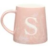 B&M Floral Alphabet Mug (Assorted) -Addis Homedecor Store 394397 floral alphabet mug pink s