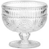 B&M Embossed Glass Dessert Bowl