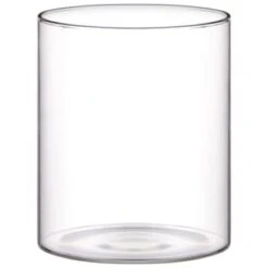 B&M Small Glass Jar With Acacia Wood Lid -Addis Homedecor Store 394439 small glass canister with acacia wood 3