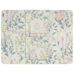 B&M Floral Placemat & Coaster Set 8pc -Addis Homedecor Store 394455 floral placemat and coaster set 8pc