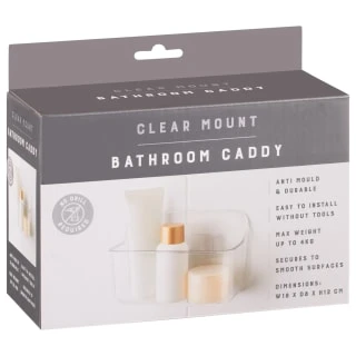 B&M Clear Mount Bathroom Caddy 4 B&M Clear Mount Bathroom Caddy - Image 2
