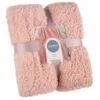 B&M Simply Two Tone Teddy Throw - Blush -Addis Homedecor Store 394927 simply plain teddy throw blush