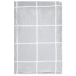 Winston Grey Check Sherpa Throw -Addis Homedecor Store 394978 winston grey check sherpa throw 3