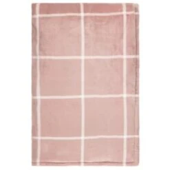 Winston Blush Sherpa Check Throw -Addis Homedecor Store 394980 winston check throw blush 3