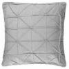 Geo Velvet Cushion - Grey