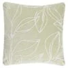 Botanical Green Leaf Stitch Cushion -Addis Homedecor Store 395358 botanical green leaf stitch cushion