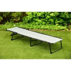 Dakota Premium 3 Position Folding Relaxer Bed - Grey -Addis Homedecor Store 395732 dakota premium 3 position folding relaxer bed 2