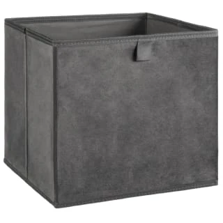 Lokken Velvet Storage Cubes 2pk - Grey 3 Lokken Velvet Storage Cubes 2pk - Grey