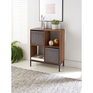 Lokken Velvet Storage Cubes 2pk - Grey 6 Lokken Velvet Storage Cubes 2pk - Grey - Image 4