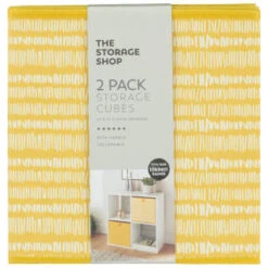 Lokken Mark Making Storage Cubes 2pk - Ochre -Addis Homedecor Store 395847 2pk lokken ochre storage cubes mark making 2