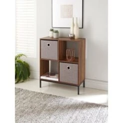 Lokken Linen Storage Cubes 2pk - Grey 9 Lokken Linen Storage Cubes 2pk - Grey -Addis Homedecor Store 395851 2pk linen lokken storage cubes grey