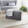 B&M Velvet Storage Box - Grey -Addis Homedecor Store 395861 velvet storage box grey 2