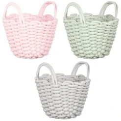 B&M Thick Rope Basket - Pink 5 B&M Thick Rope Basket - Pink -Addis Homedecor Store 395888 thick rope basket main