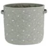 B&M Heart Fabric Basket - Grey