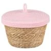 B&M Kendall Basket With Lid - Pink -Addis Homedecor Store 395976 kendall basket with lid pink 2