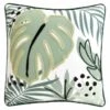 B&M Leaf Print Embroidered Cushion 43 X 43cm 2 B&M Leaf Print Embroidered Cushion 43 X 43cm -Addis Homedecor Store 396041 embroidered cushion leaf print