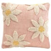 B&M Floral Tufted Cushion 45 X 45cm - Pink -Addis Homedecor Store 396083 tufted cushion floral