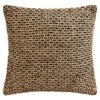 B&M Black & Natural Woven Cushion -Addis Homedecor Store 396142 woven cushion natural