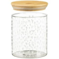 B&M Printed Glass Bamboo Storage Jars 3pc -Addis Homedecor Store 396485 3pk printed glass bamboo storage jars 4