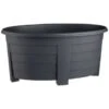 Oval Planter - Black -Addis Homedecor Store 397060 55cm oval planter black