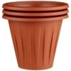 Terracotta Round Planters 3pk -Addis Homedecor Store 397064 3 pack terracotta round planters