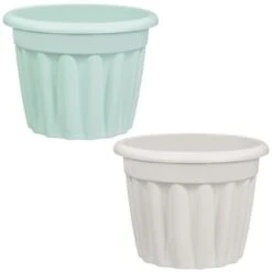 B&M Round Planter 40cm - Sage -Addis Homedecor Store 397074 397074 40cm round planter group 1